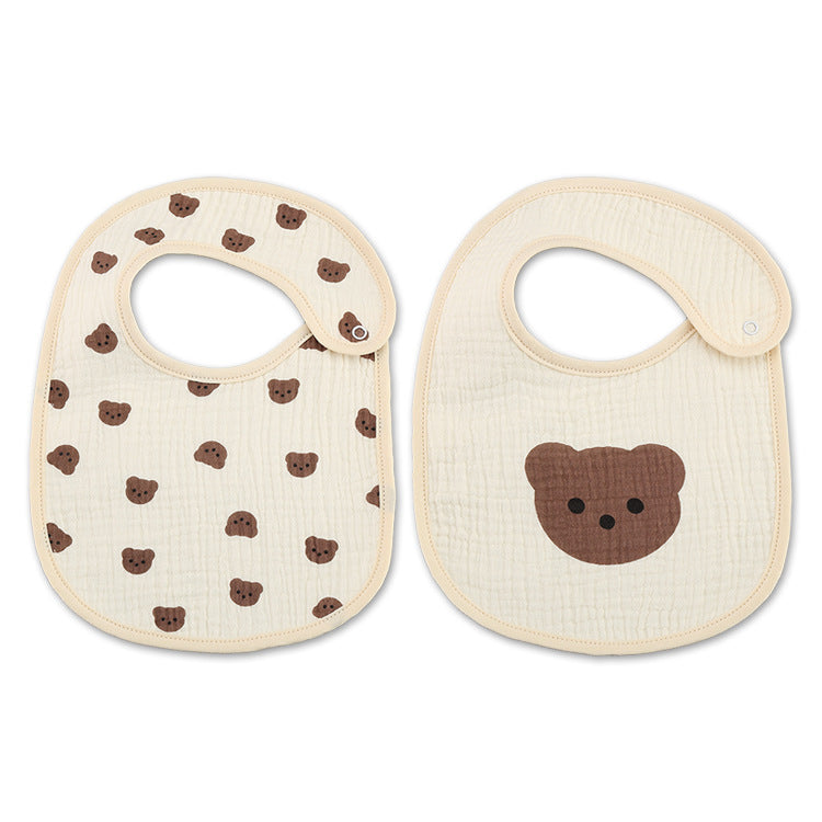 2PC Newborn Cotton Bibs