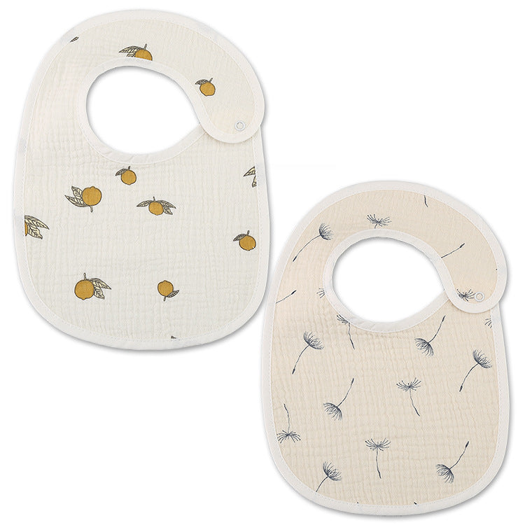2PC Newborn Cotton Bibs
