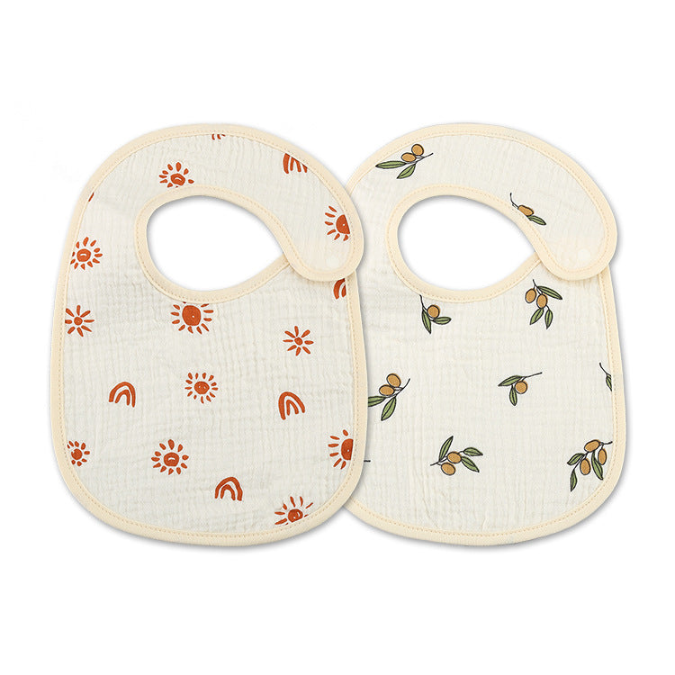 2PC Newborn Cotton Bibs