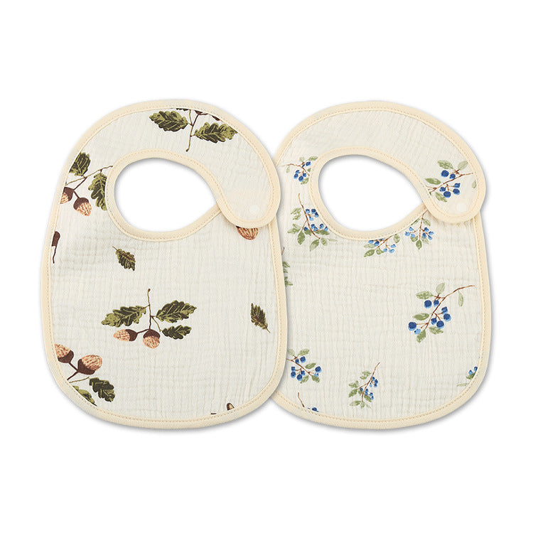 2PC Newborn Cotton Bibs