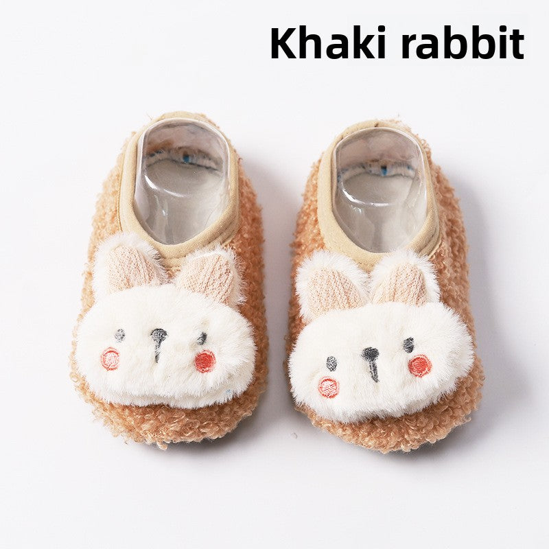 Cute Pink Bunny Floor Socks