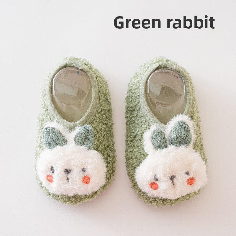 Cute Pink Bunny Floor Socks