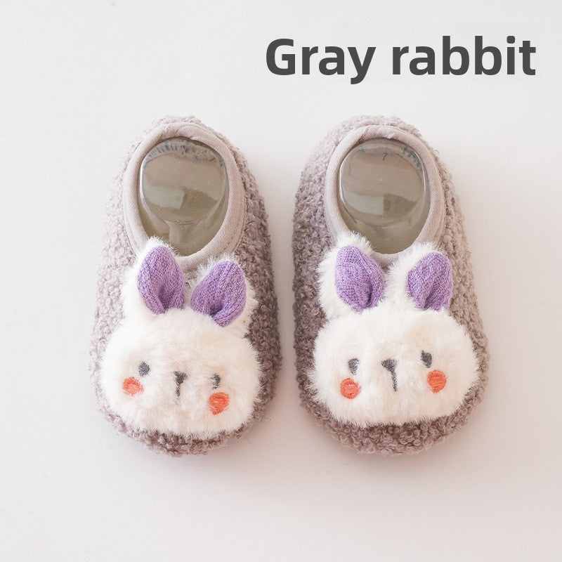 Cute Pink Bunny Floor Socks