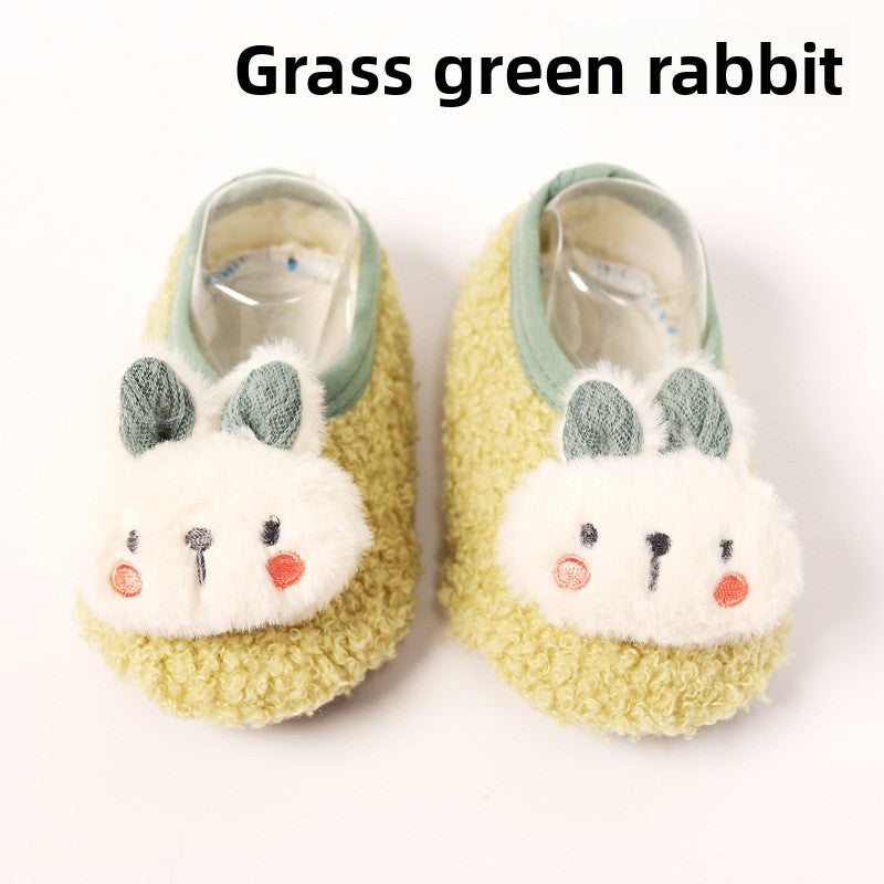 Cute Pink Bunny Floor Socks
